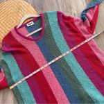 Show Me Your Mumu  bonfire knit‎ sweater rainbow stripe women’s size S Photo 4