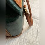 Vintage green and brown leather handbag Photo 4
