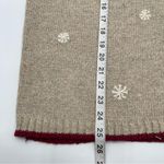 Croft & Barrow  Sweater XL Silk Blend Full Zip Cardinal Christmas Embroidered Photo 9