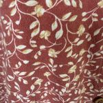 Old Navy dusty rose and cream floral short sleeve stretchy pullover XL crop top Photo 4