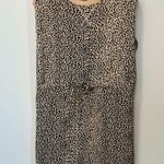 Moodie Leopard Muscle Sleeve Dress brown black size Medium Photo 1