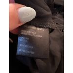 Intermix  Gorgeous Black 100% Silk Black Longsleeve Top with Collar Size Small Photo 4