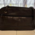 CB c.b. collections Brown Leather Crossbody Purse Photo 1