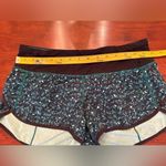 Lululemon Run: Speed Short *4-way Stretch Mountain Peaks Black Forage Teal Sz 4 Photo 6