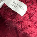 EXPRESS  Maroon Oversized Open Cable Knit Cropped Sweater Small Photo 3