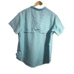 Habit  Womens Check Fishing Top 2XL Turquoise Outdoor Hiking Lightweight ‎ Vented Photo 1