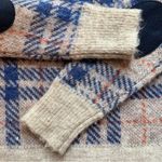 J.Crew Plaid Wool Mohair Blend Sweater w/ Elbow Patches – Size Small Photo 2