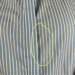 Milly  Light Blue Stripe Michelle Bell Sleeve Top Photo 5