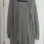 MISA Los Angeles MISA Long Line Cable Knit Cardigan Gray Grey Size XL Excellent Condition Acrylic Photo 0