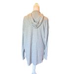LL Bean Soft Stretch Waffle Knit Hoodie Womens Size XL Reg Grey Photo 2