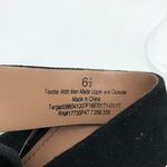 Merona Womens Sandals Block Heel Faux Suede Lace Up Open Toe Black Size 6.5 Photo 6