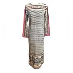 Indian Women Multi Floral Printed Cotton Kurta Kurti Top Tunic Straight Dress Black Photo 1