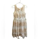 Alythea Althea New‎ Gold and cream dress size 8 Photo 4