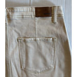 Bohme  Button Up High Rise Cargo Naval Style Cream Denim Pencil Skirt Size XL Photo 3