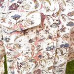 Solitaire Anthropologie Eyelet Floral Jean Jacket Cropped Size S Photo 10