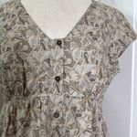 Resistor 100% Organic Cotton poplin floral tiered dress Green Size XS Photo 9