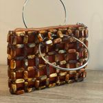 Amber Beaded Handbag Brown Photo 3