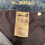 Seven7 Women’s Straight Leg Jeans Raw Hem Light Wash Stretch Denim Ankle Size 6 Photo 6