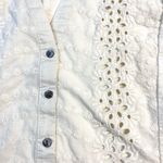 Bit & Bridle  Women Size Small Blouse Top Oatmeal Ivory Eyelet Equestrian Western Photo 3