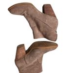 Nine West  Hamelin Suede Chunky Heel Tan Booties Photo 10