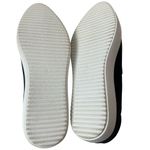 J/Slides NYC Black Durable Sleek Textile Slip On Flats/Slides 1" White Rims Size 6 Photo 7