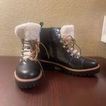 Target Black Combat Moto Boots with Rugged Sole Photo 5