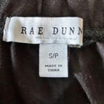 Rae Dunn  "Coffee Please" Black Long Sleeve  Embroidered Pajama Set, size Small Photo 3