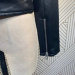 BLANKNYC Faux Leather Full Zip Moto Jacket Black Size XS Photo 4