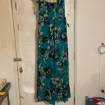 Tahari  Turquoise and Beige Dress Photo 1
