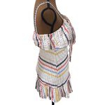 Lovers + Friends  Emma Eyelet Ruffled Mini Dress in Rainbow size S Photo 3