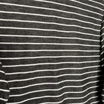 Nanette Lepore  Beaded Kisses Striped Long Bell Sleeve Peplum Top Large Gray Photo 11