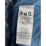 SEA New York Kaylee Boho Mini Dress Ruffle Tiered Skirt Crochet Trim Coastal 2 Blue Photo 7