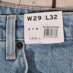 Topshop Straight Leg Jeans W29 L32 Light Wash Denim Made in Turkey Photo 5