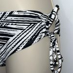 INGEAR Zebra Stripe Black & White Halter String Bikini Set Women’s Large L Photo 1