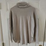 Cynthia Rowley  Women’s Cowl Neck Beige Pullover Knit Sweater Size Small Casual Photo 1