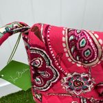 Vera Bradley Knot Just A Clutch Shoulder‎ Bag Pink Paisley Call Me Coral 12x6” Photo 2