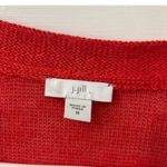 J.Jill Lightweight Flowy Layering Linen Blend Open Cardigan 3/4 Sleeve Sz M Photo 8