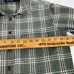 Krazy Kat  FLANNEL BUTTON UP SHIRT 100% COTTON POCKETS WOMEN SZ S GREEN PREOWNED Photo 9