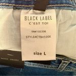 Black Label  Full Front Zipper Denim Mini Skirt Photo 6