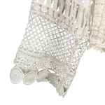 Gibson  Blouse White Lace High Neck Long Sleeve Boho Feminine Romantic Small Photo 2