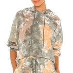 Daydreamer  Green Tie Dye Oversized French Terry Cotton Hoodie Size Mediu… Photo 0