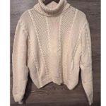Lord and Taylor  Fisherman Sweater Pullover Women Size Large Preppy Neutral Photo 0