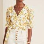 Faithfull the Brand Faithful the brand Mali wrap top floral print Anthropologie brand size 4 Photo 1