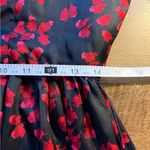 Source Unknown Vintage Unbranded Dress 8 Black Floral Print 100% Polyester Fit Flared No Tags Photo 6