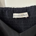 Abercrombie & Fitch Black Whimsygoth Baddie Smocked Sheer Sleeve Crop Blouse XXS Photo 4