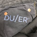 DU/ER DUER Performance Denim Straight Mid Jeans Aged Black Distressed Size 27 Photo 9