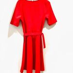 The Vanity Room Women's Red Belted A-line Mini Dress Sz L Photo 2