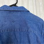 Christine Alexander Bedazzled Cat Button Down Chambray Denim Shirt size M Medium Blue Photo 9