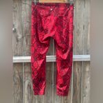 Lululemon Red Snake Skin print high waisted Cropped leggings Photo 9