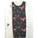 Old Navy Luxe Black Floral V Neck Sleeveless Dress Womens XXL Spring Summer 2XL Photo 2